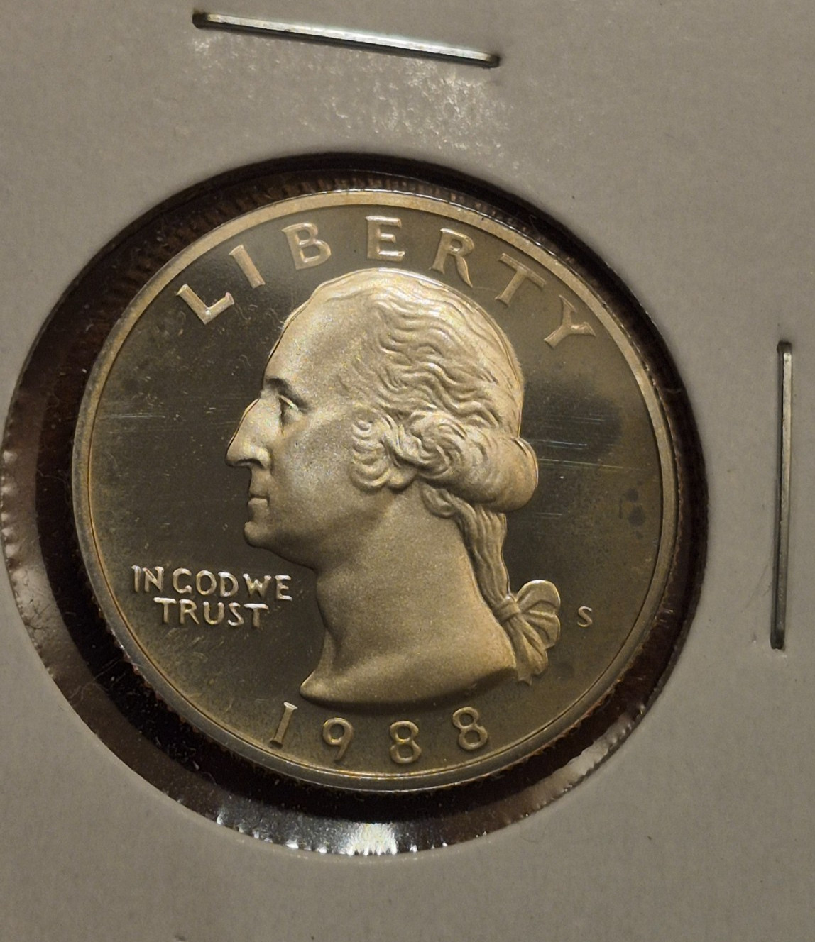 1988-S CLAD Proof Washington Quarter UNCIRCULATED