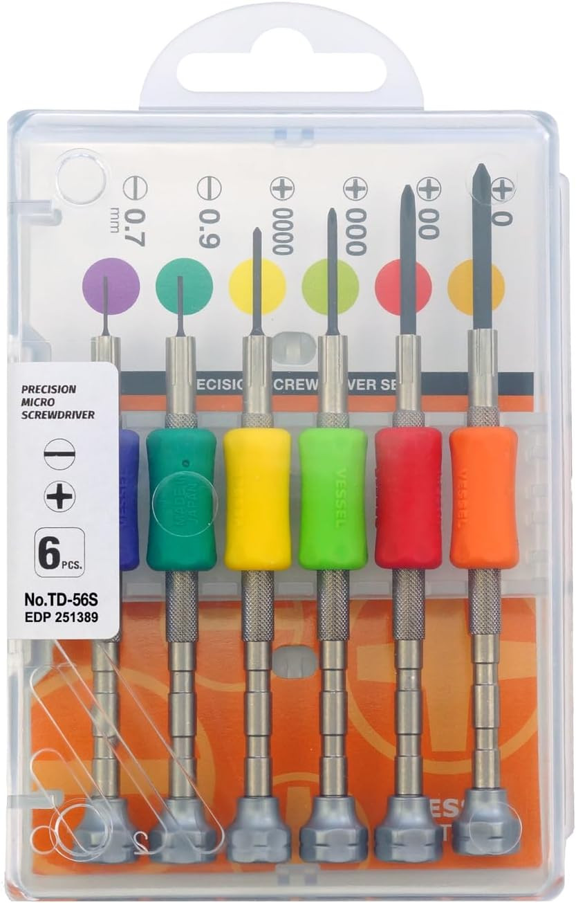 Precision Screwdriver Set TD-56S JIS Ultra Small Stainless Steel Chrome Vanadium