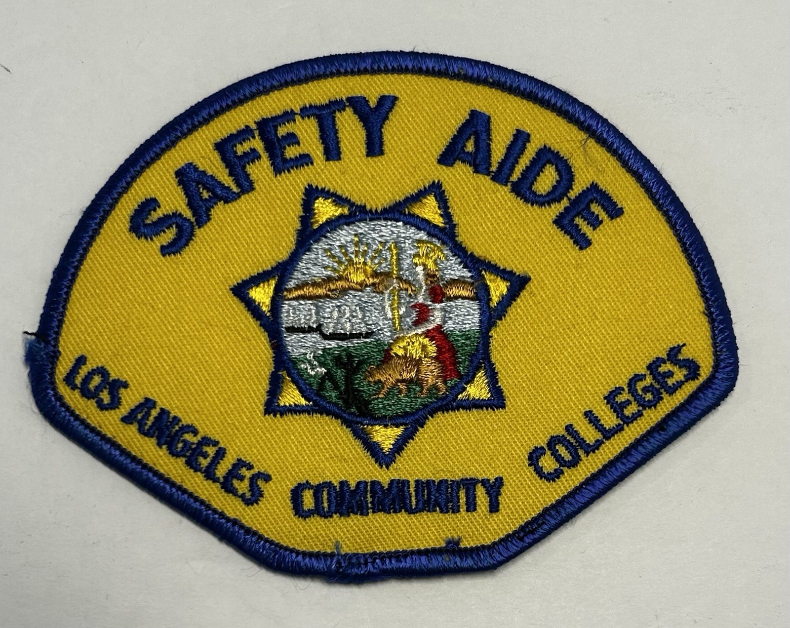 CALIFORNIA CA LOS ANGELES COMMUNITY COLLEGES SAFETY AIDE PATCH #PDD23