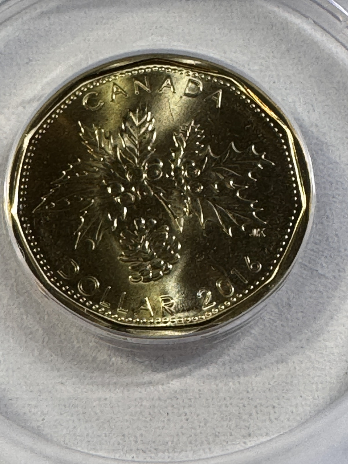 2016 Canada 1 Dollar Holiday Gift Graded MS 67 by ANACS Low Mintage