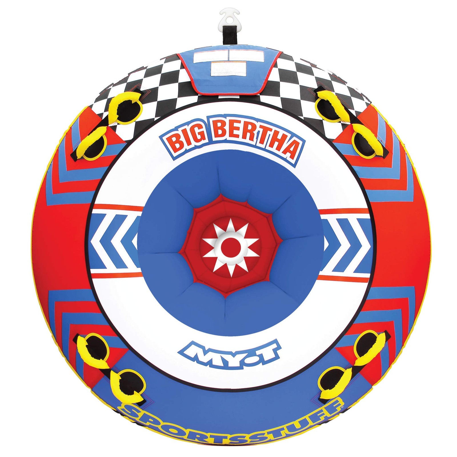 Towable Tube for 14 Riders | Boating Water Sports | QuickConnect & Easy