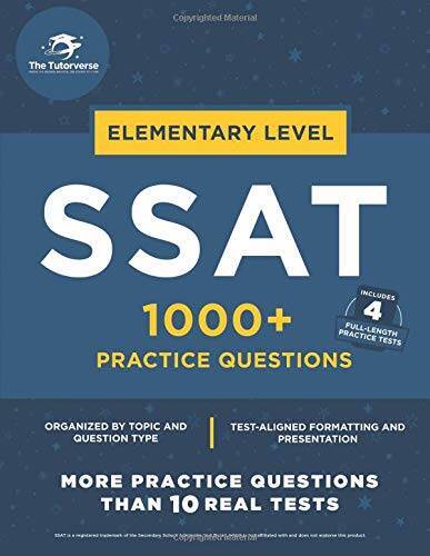 Elementary SSAT: 1000 Practice Questions - Paperback By Tutorverse, The - GOOD