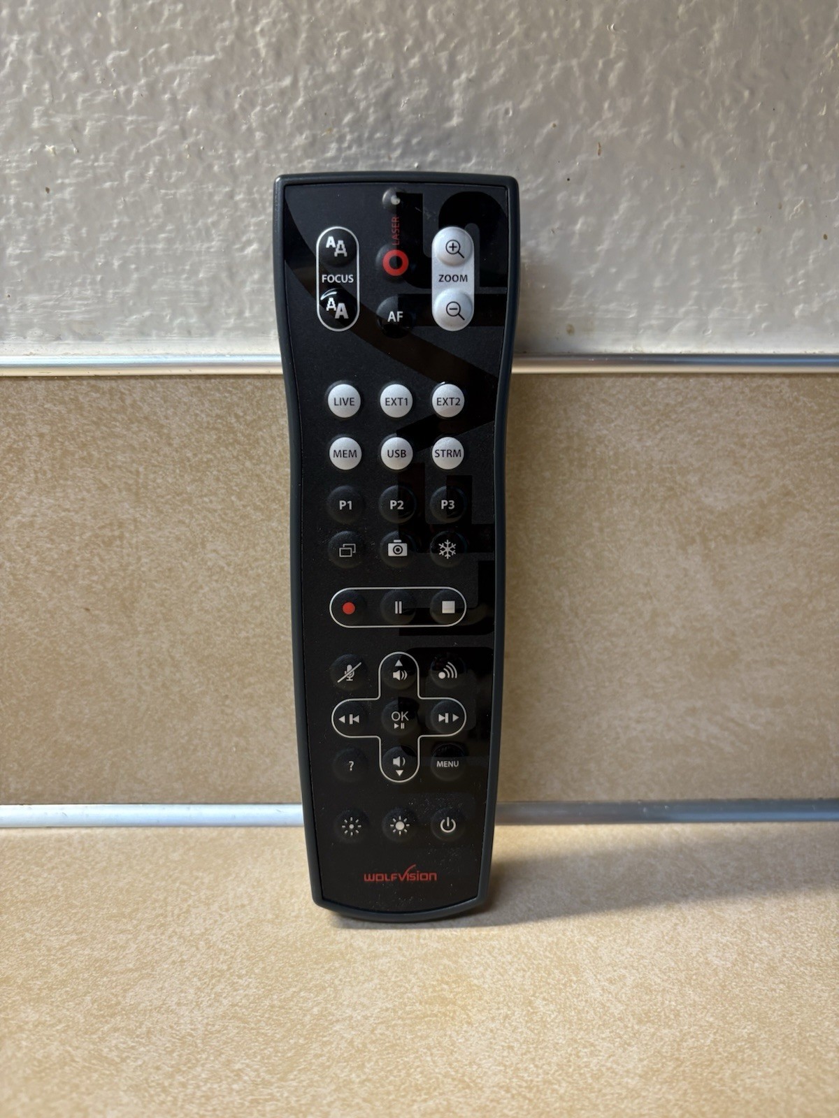 Original Remote With Laser 102347 for WolfVision V-8neo Visualizer Used WORKS