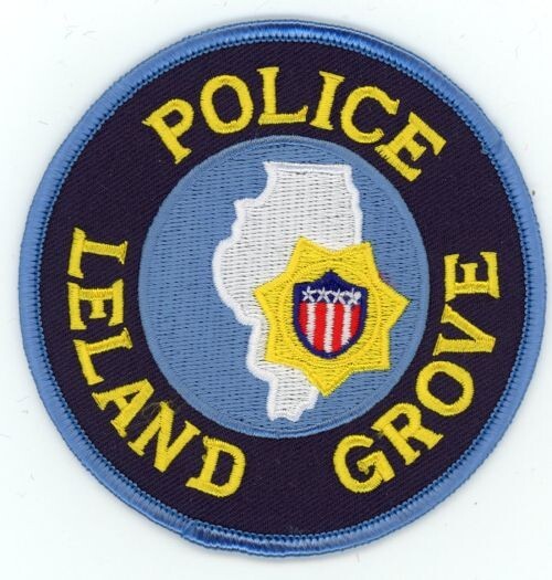 ILLINOIS IL LELAND GROVE POLICE NICE SHOULDER PATCH SHERIFF