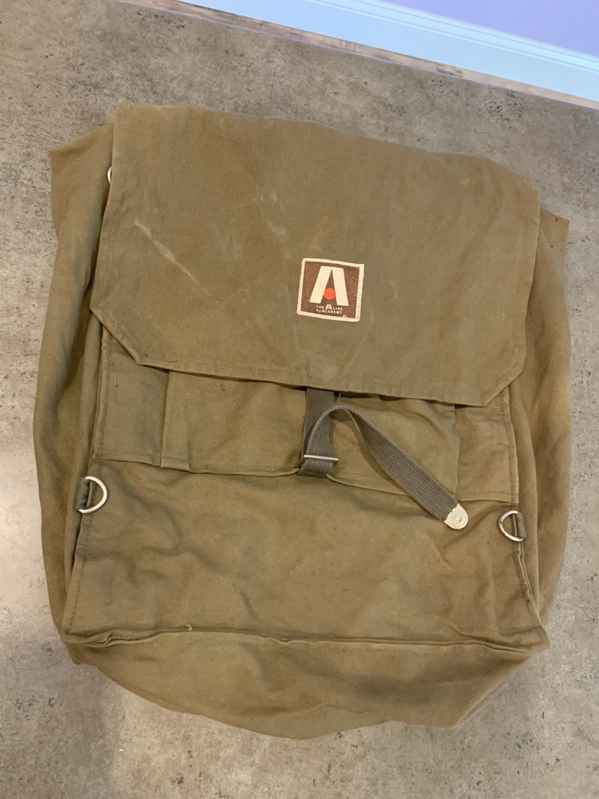 Vintage A Line Military Bag By Academy