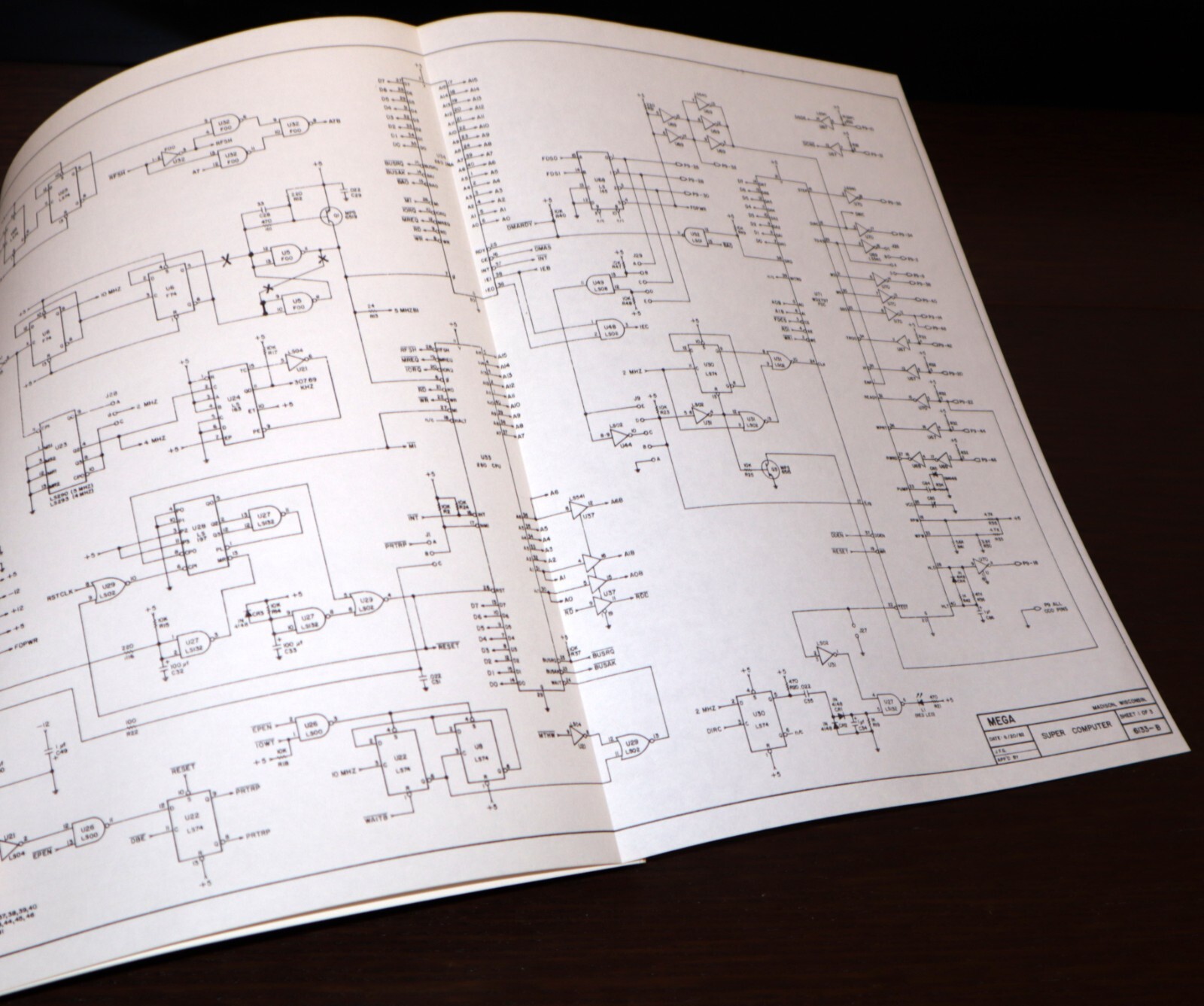 MEGA Co. Manual | *1980's* The Mega Super Computer Info Charts PC