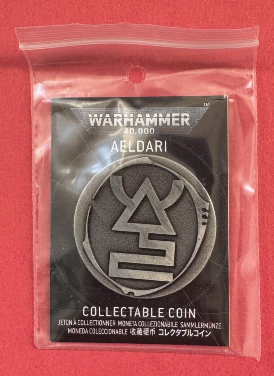 AELDARI MARCH 2025 - COLLECTIBLE COIN - Limited - New  WARHAMMER 40k