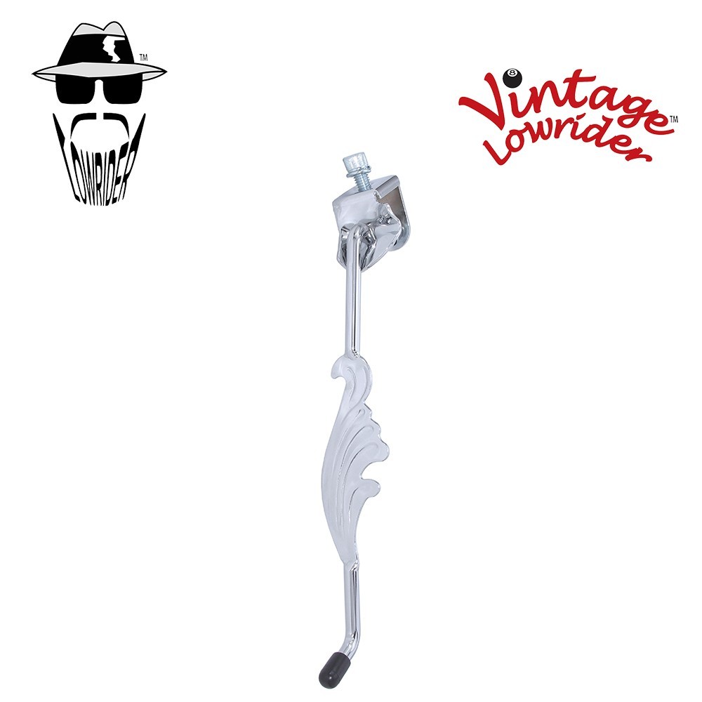 Lowrider Bicycle 10 1/2" Wing Kickstand Center Chopper Bike Chrome