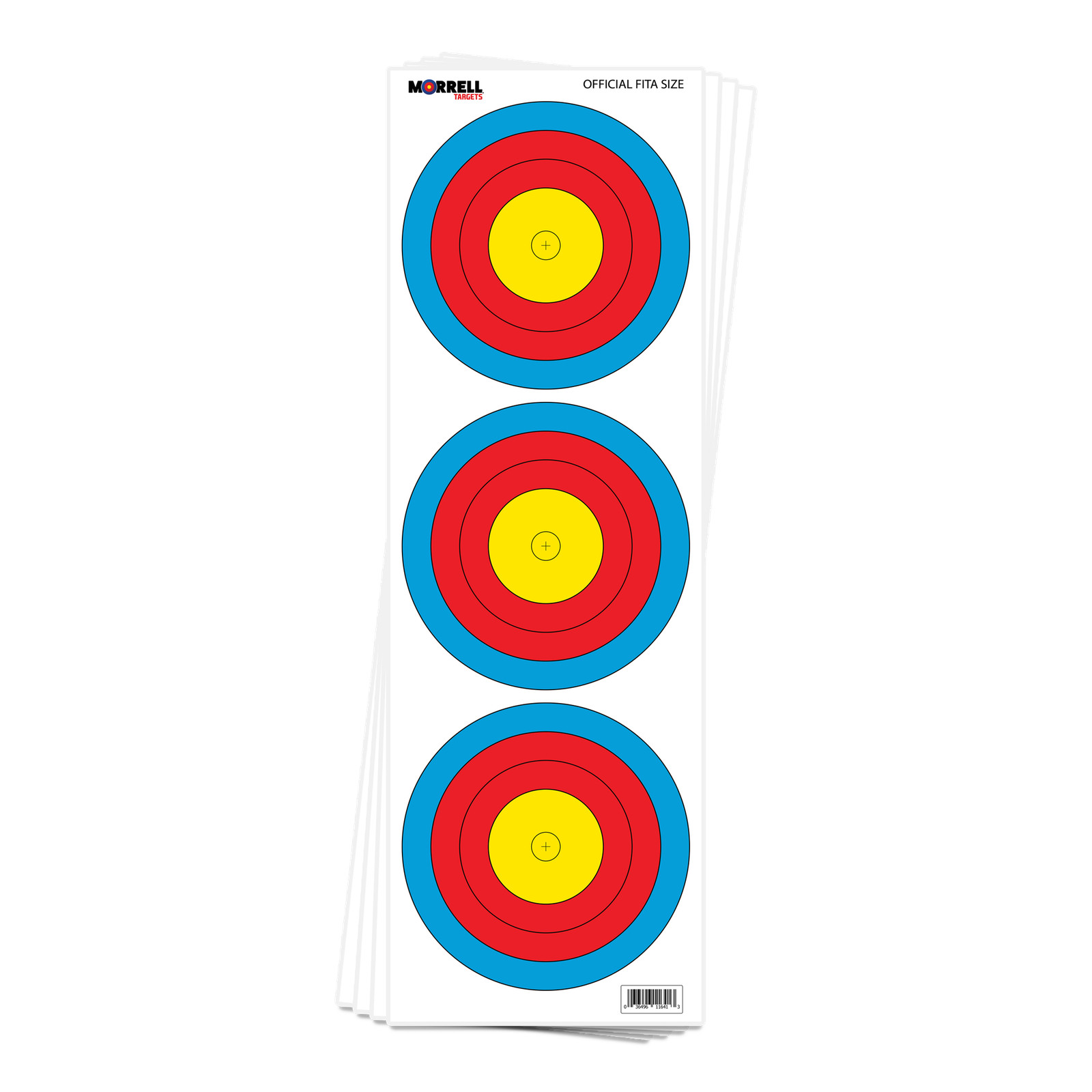 Morrell Targets 3 Spot FITA Vertical Paper Archery Target Faces 100 PACK