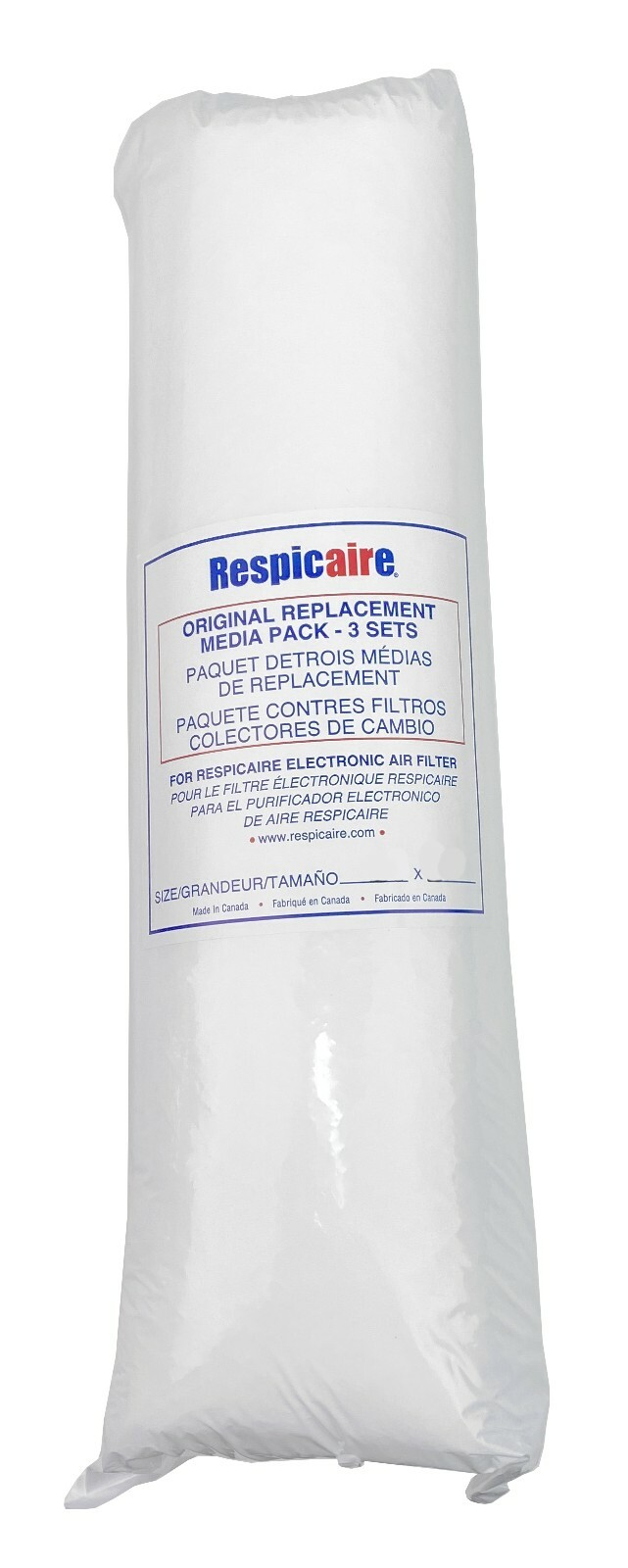 Respicaire RES-4PADEMCD1625 - 16" x 25" x 1" MicroClean 95 Media Pads, 3-Pack