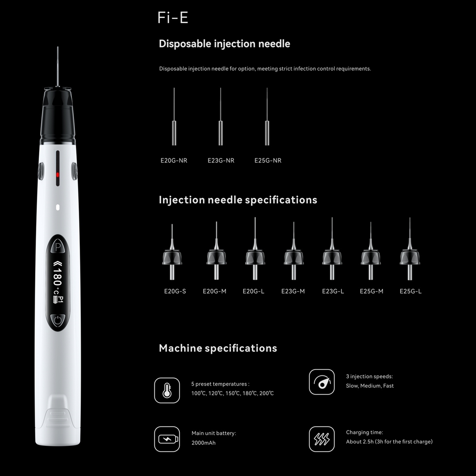 Woodpecker Fi-E Cordless Gutta-Percha Obturation System Electronic Filing Pen