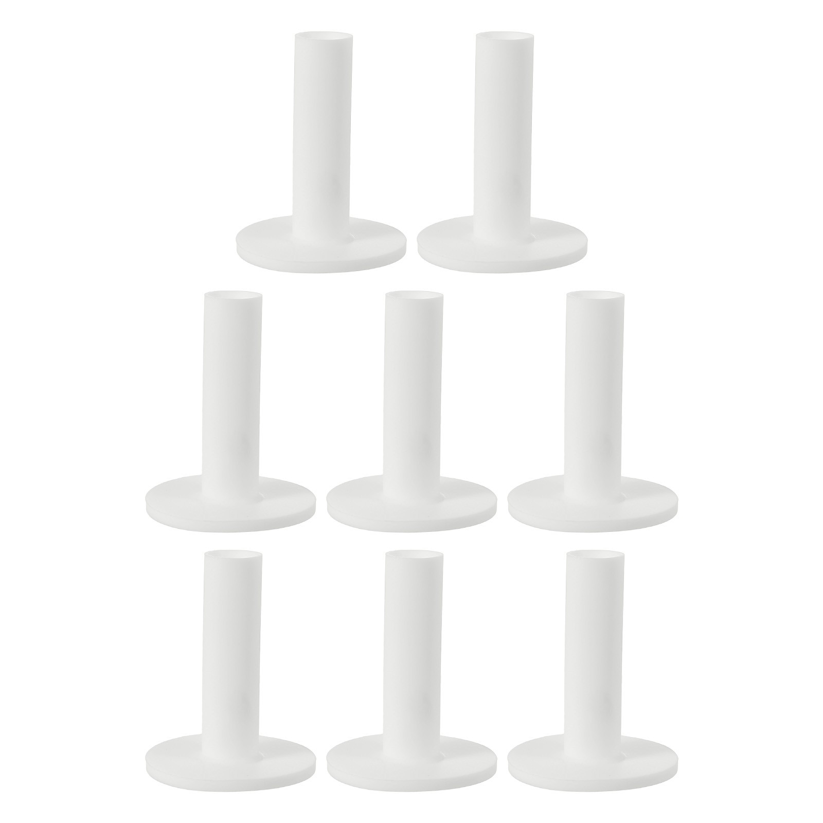 8 Pack Rubber Golf Tee 2.6 Inch Golf Tees Training Tee White