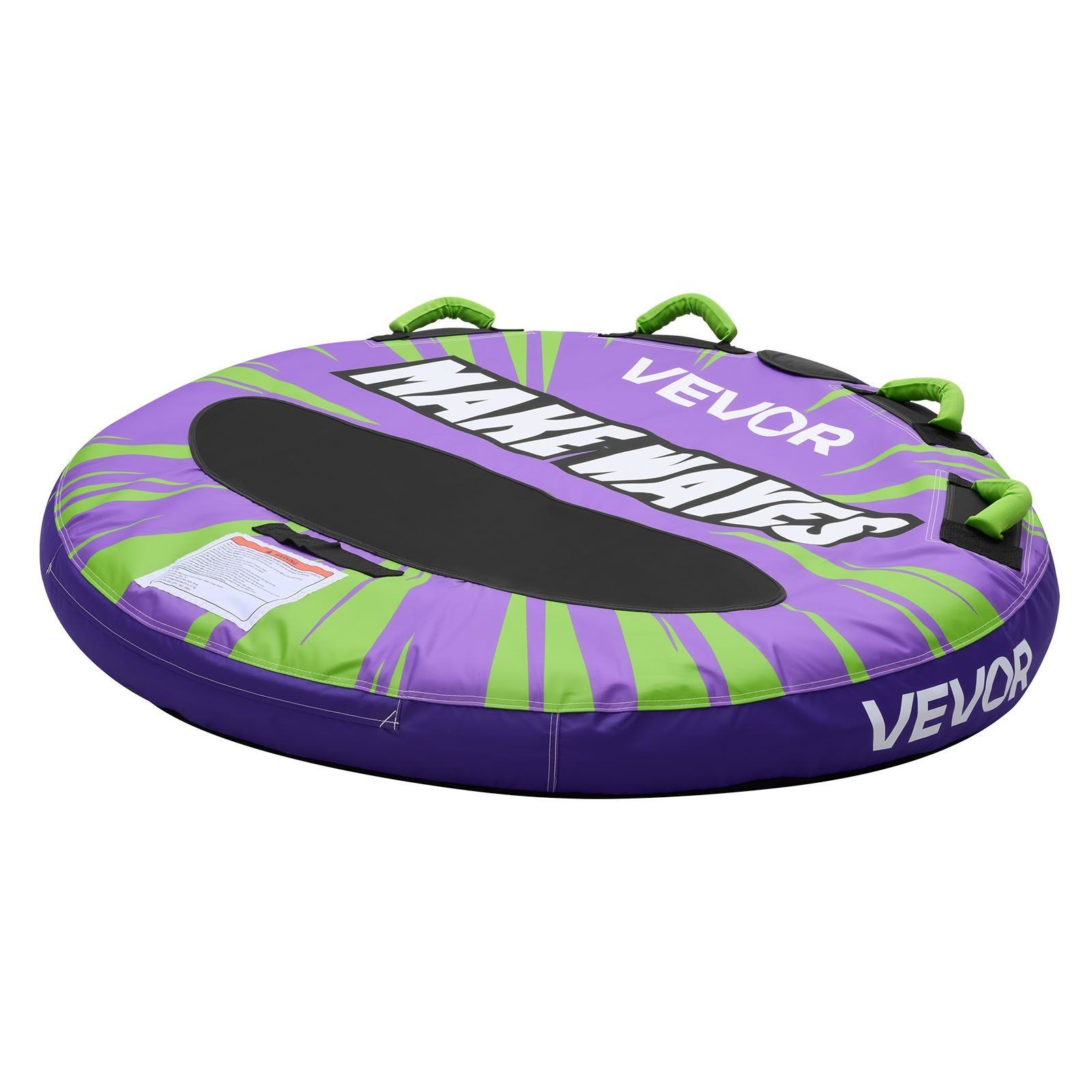 340lb 2-Rider Inflatable Towable Tubes with Padded Handles and Safety Valve