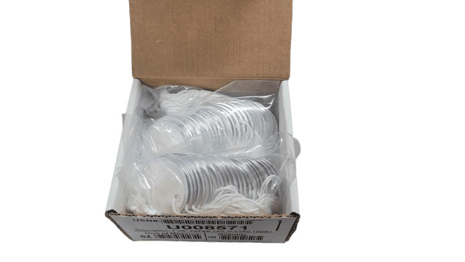 100-PACK Lucky Line 1 1/4" Paper Tags with String - 27200
