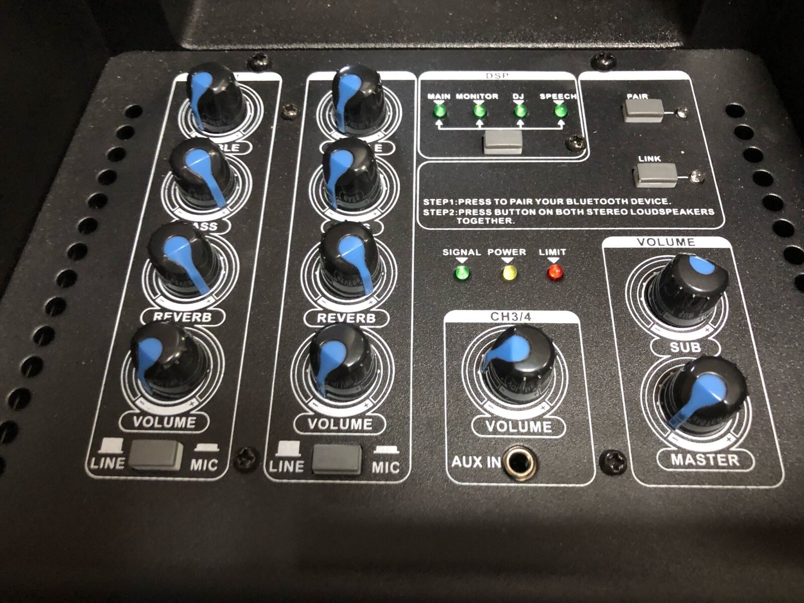 System Line Array Amplified Sound Bafle Speaker 400W PMPO