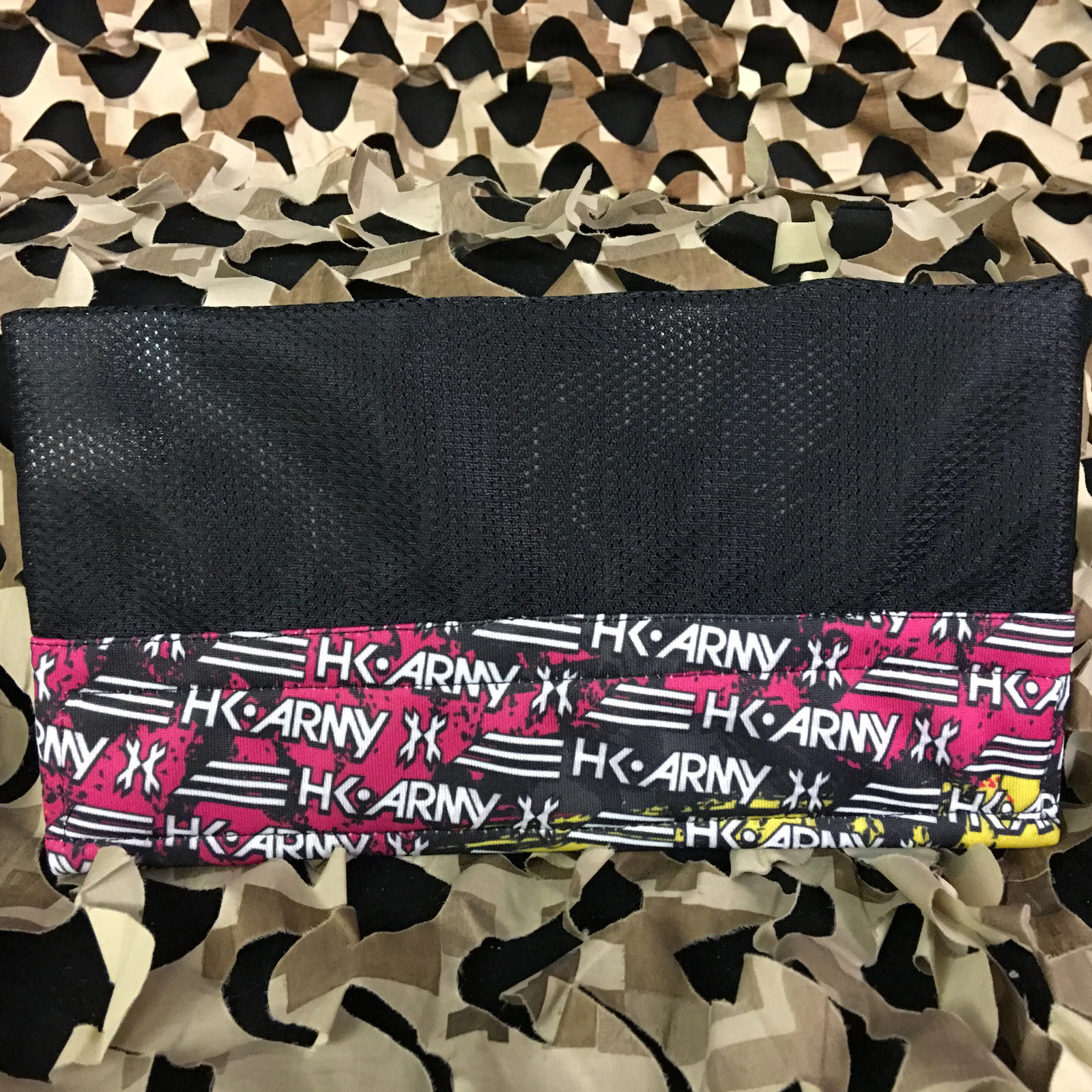 NEW HK Army Paintball Headwrap Padded Head Wrap - Splatter Neon