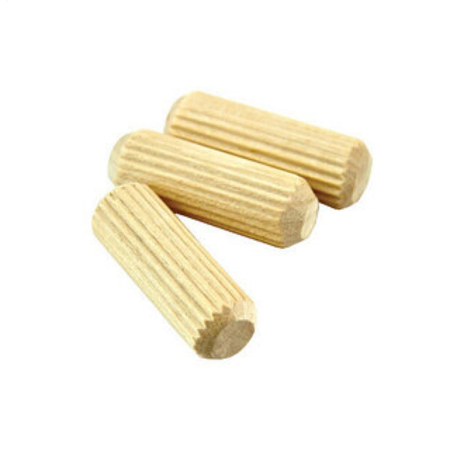 200 Pack 3/8x1 inch Fluted Wood Dowel Pins for Furniture Cabinetry Crafts