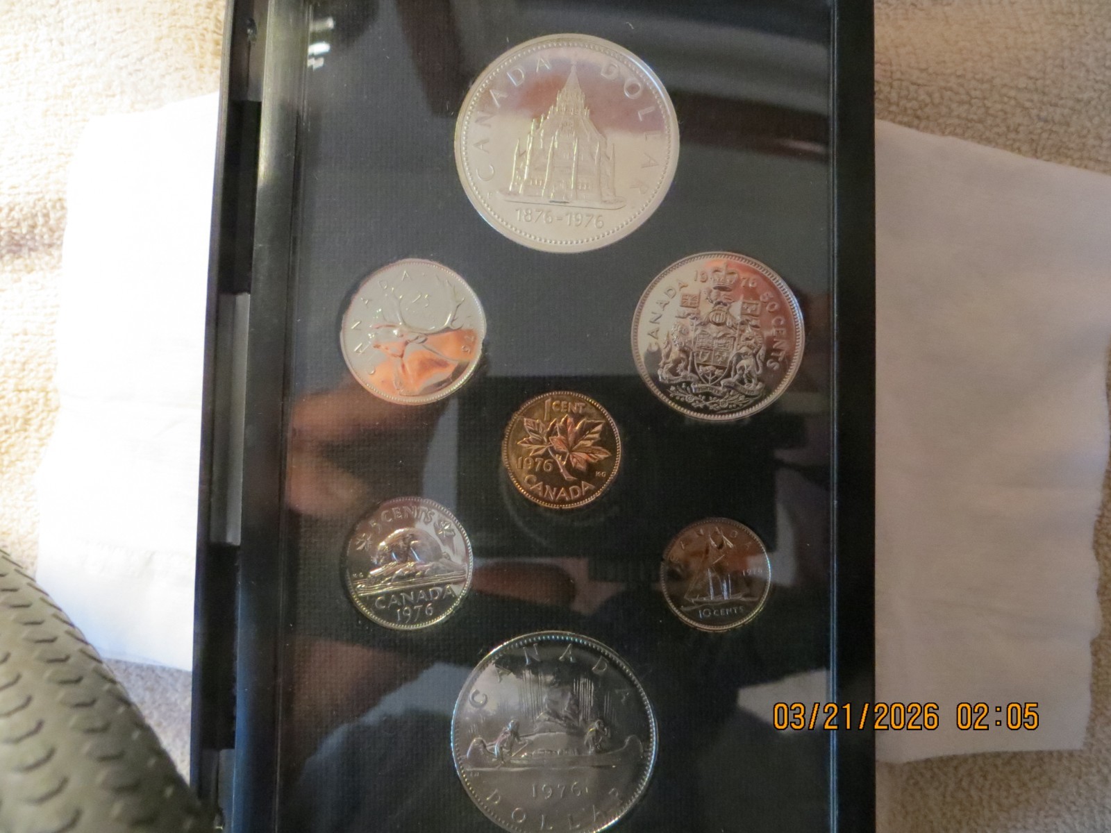 1976 Canadian Library of Parliament double dollar presentation set