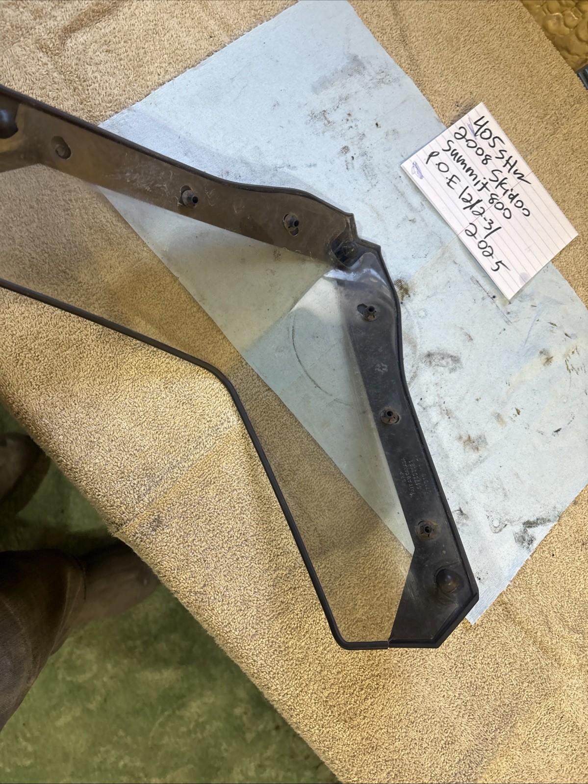 2008 skidoo summit 800 windshield assembly 405