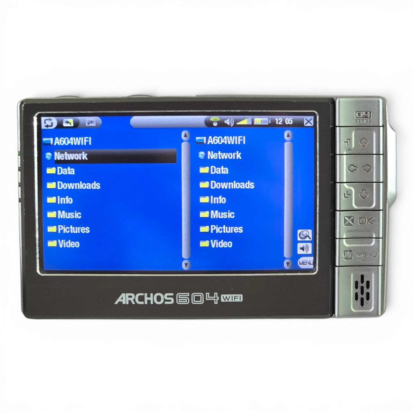 ARCHOS 604 WiFi Silver Digital Media Player Bundle CORDS DOCK REMOTE 2x BATTERY+