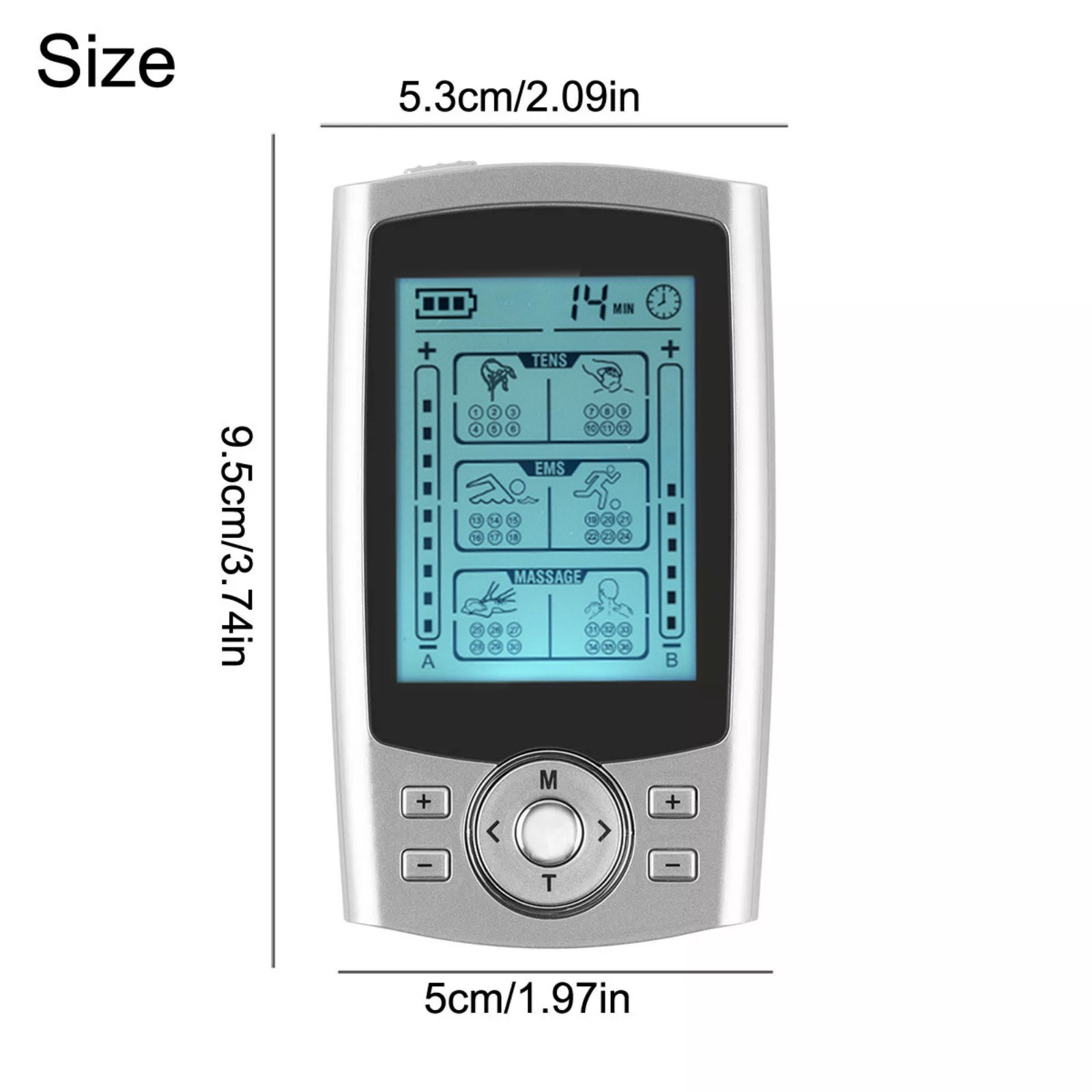 Multifunction Tens Unit Muscle Stimulator Machine Pulse Massager Device