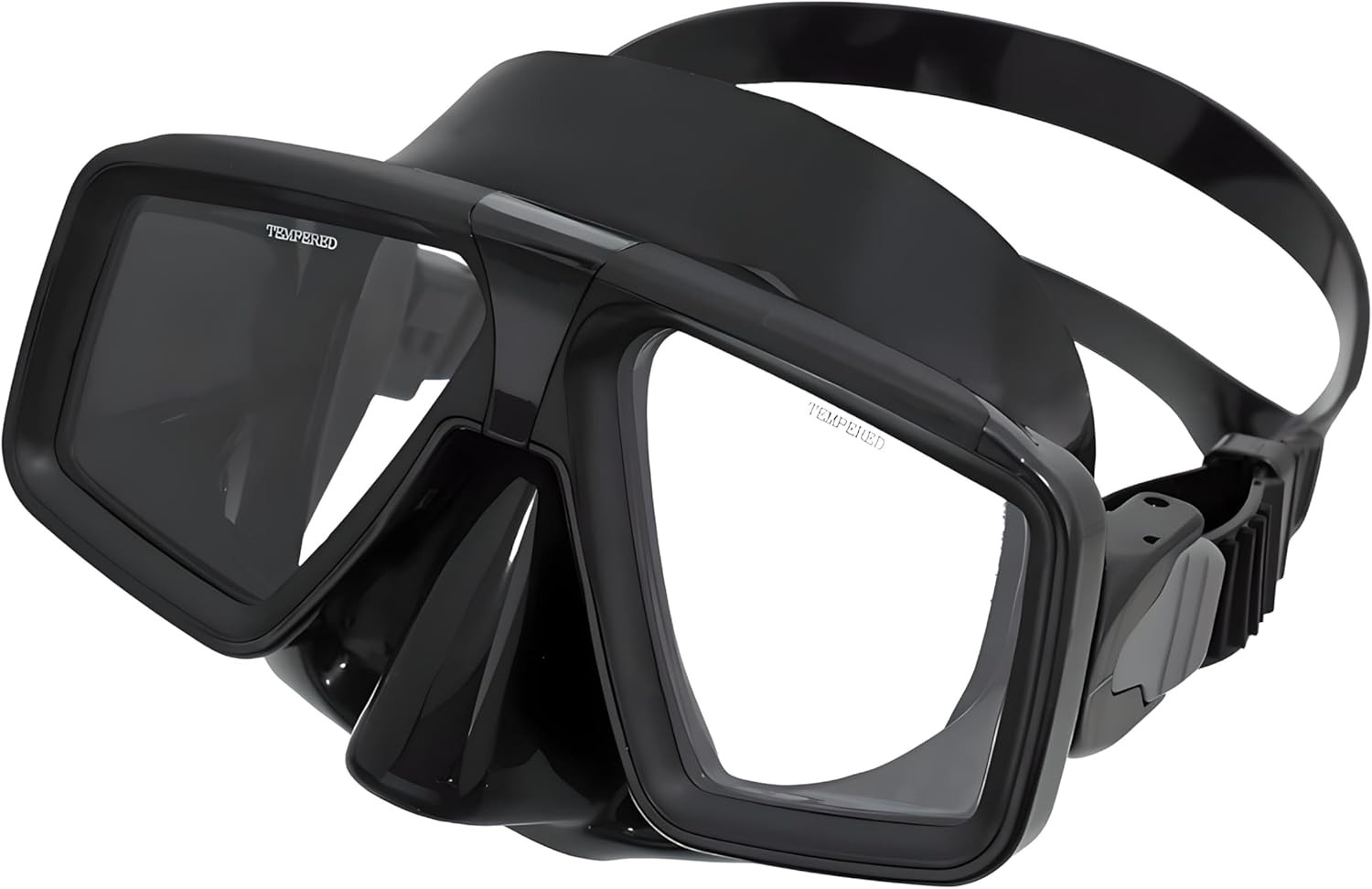 ATACLETE Low-Volume Buds Twin Lens Dive Mask for Scuba Diving, Snorkeling, and M