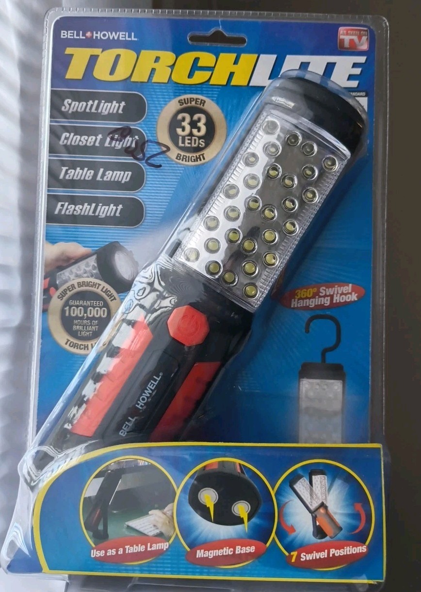 As Seen On TV TORCHLITE Spotlight Closet Light Table Lamp Flashlight 33 Leds