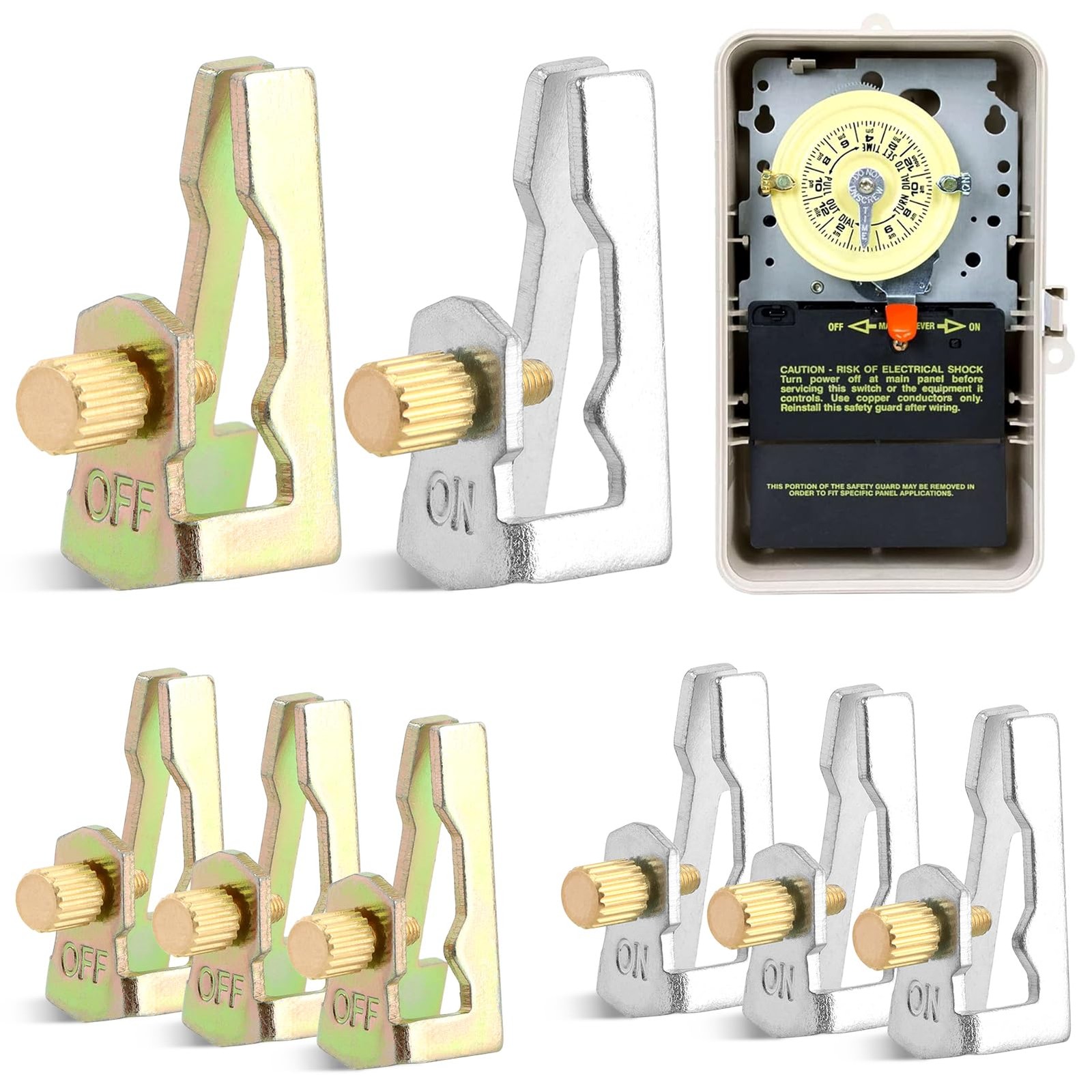 8Pcs Time Switch Replacement Trippers Kit, Compatible with Gold, Silver