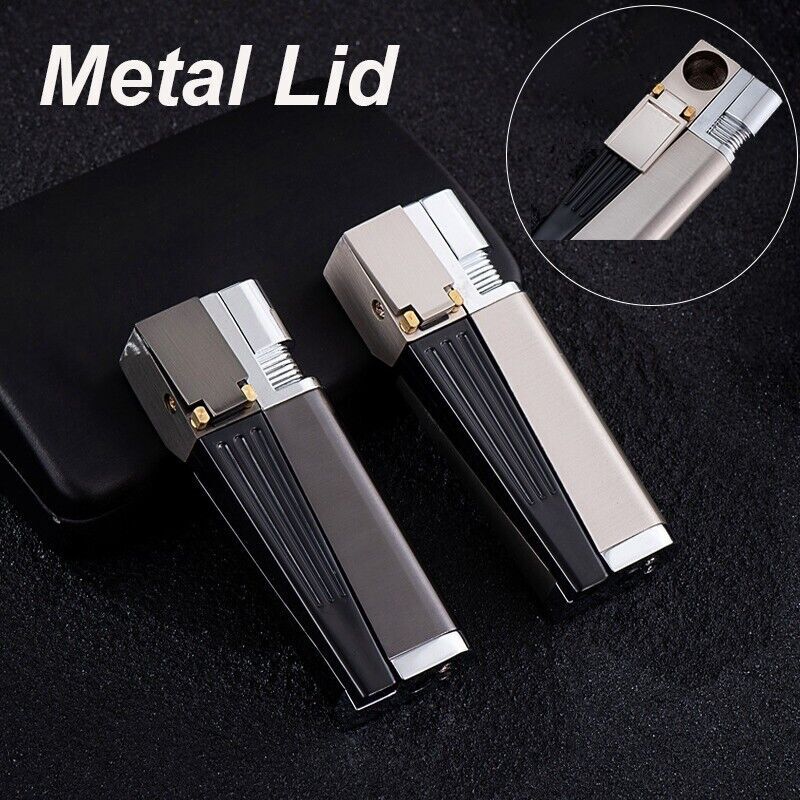 2 in 1 Lighter Pipe Metal Lid Tobacco w/Free Screen Porable Smoking Accessories