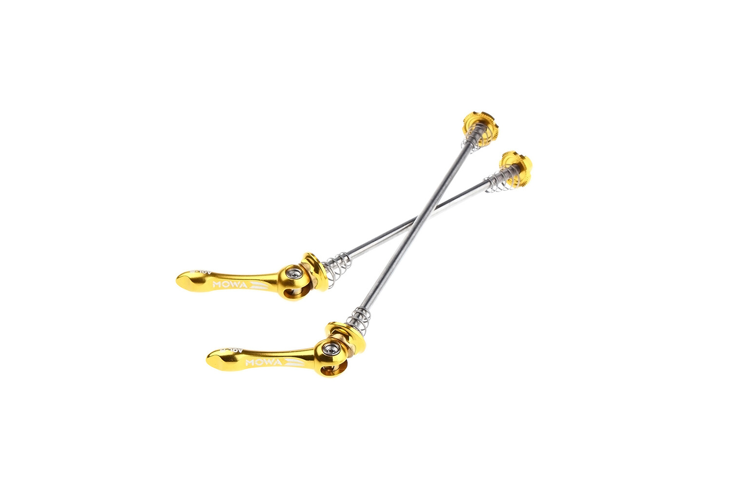 Mowa Road Cyclocross Gravel Riding Bike Quick Release Titanium Skewer Set Gold