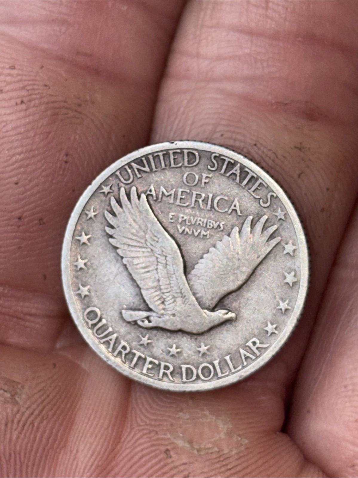 1927 Standing Liberty Coin. In COD WE TRUST ERROR