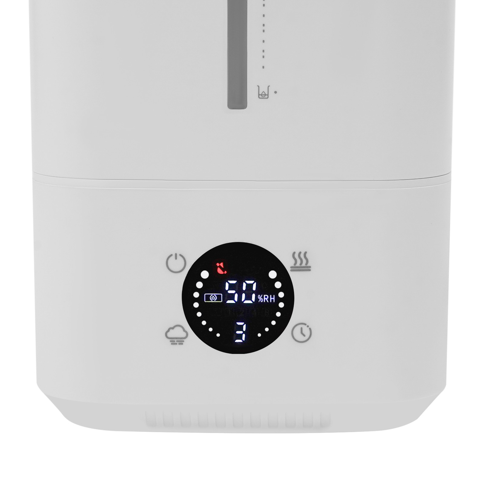 6L Hot & Cold Mist Humidifier Machine Tabletop Humidifier Touch Control 110-220V