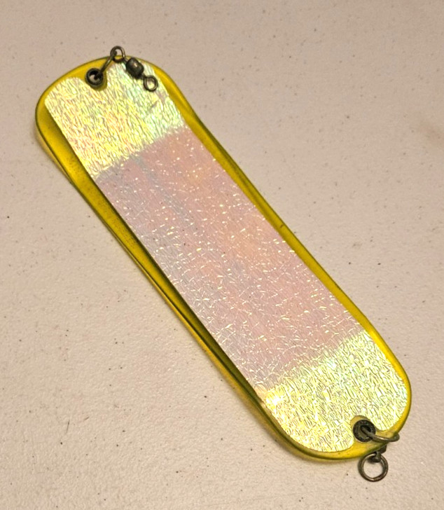 TROUT FLASHER - Yellow 8  1/4"  Silver   - Dodger