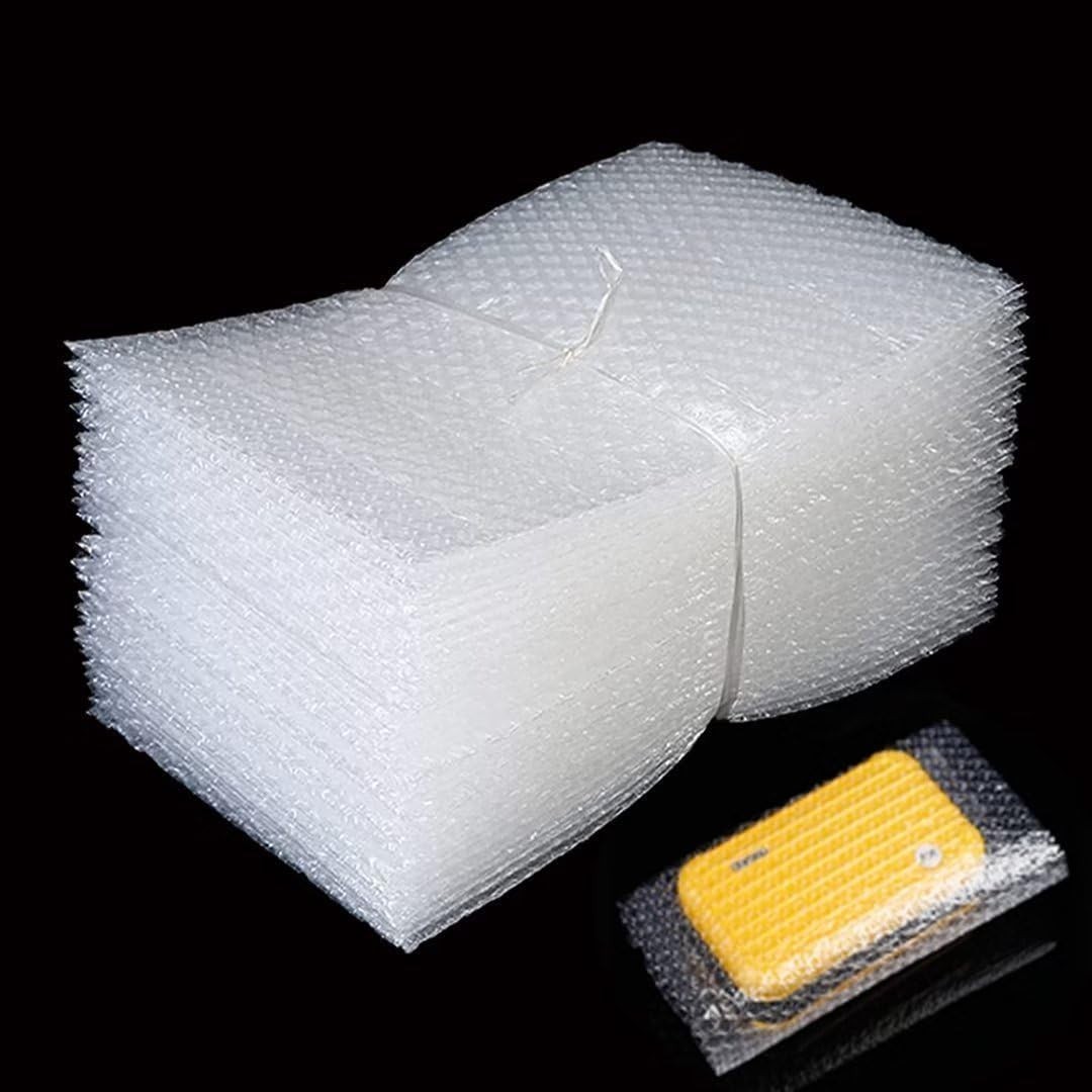 50Pcs Bubble Pouches Wrap,8”x10”Bubble Pouches for Shipping,Double Wall Bubbl...