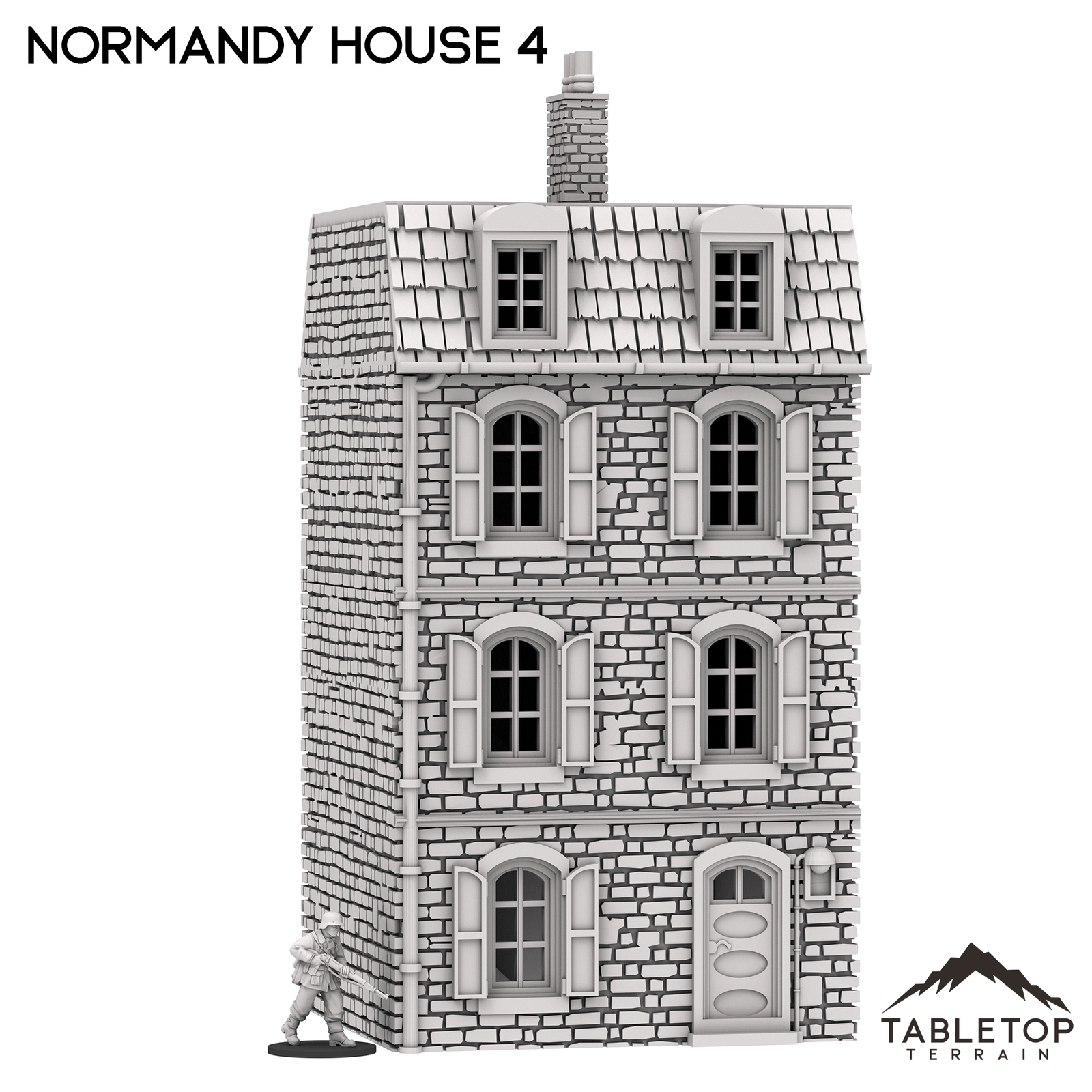 Normandy Town Square Pack - WWII Wargame Tabletop Terrain
