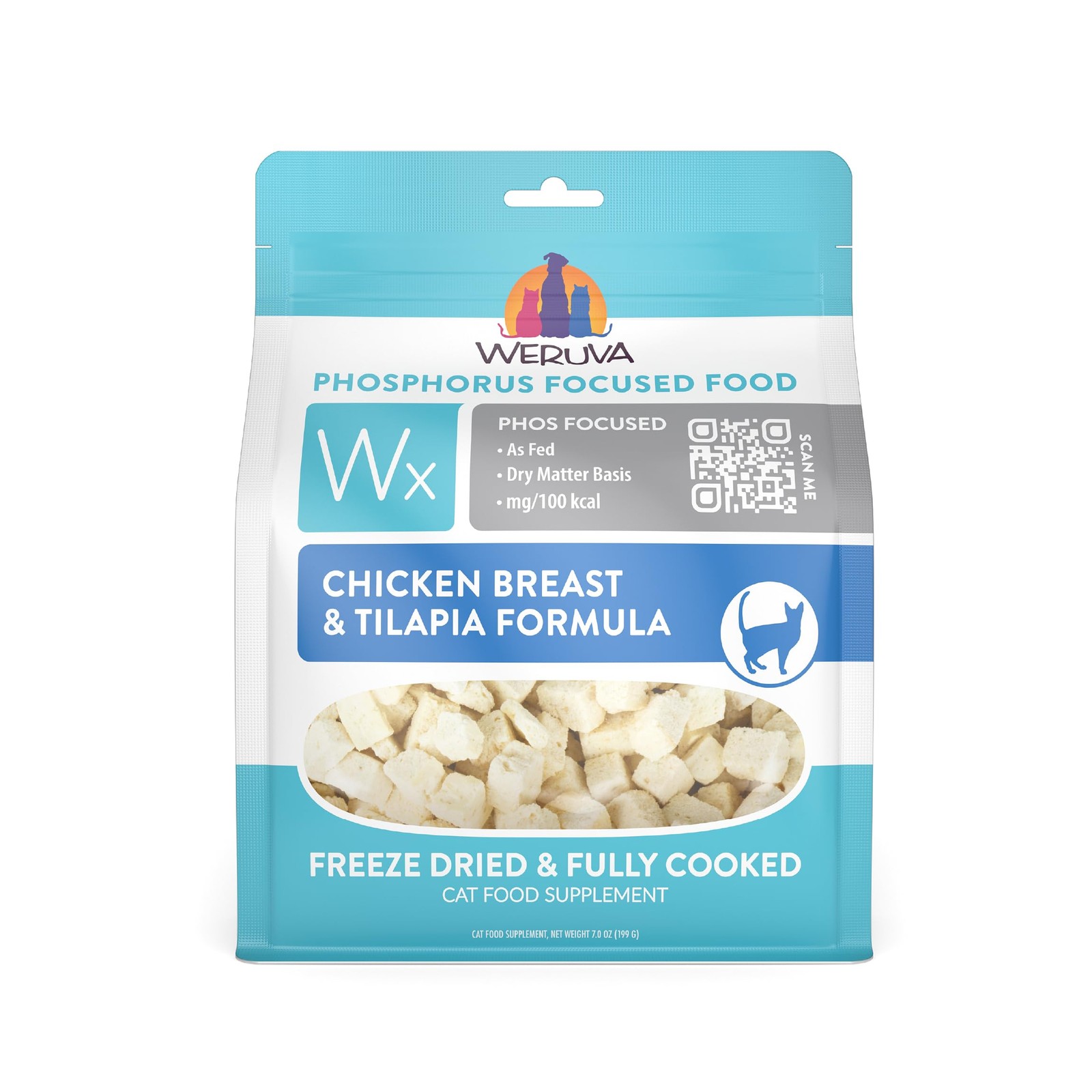 Weruva Wx Phos Focused Freeze Dried, Chicken Breast & 7 Ounce (Pack of 1)