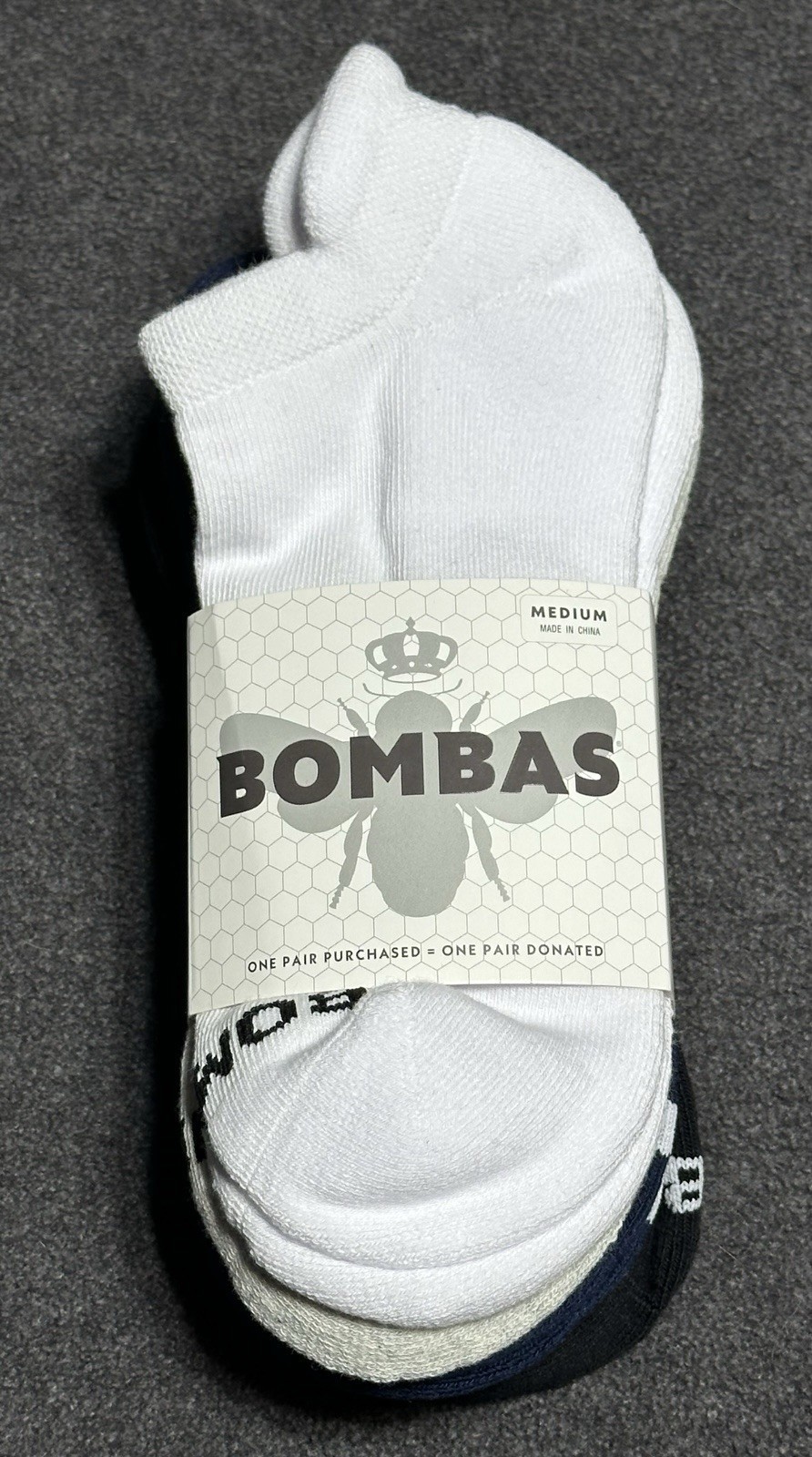 Bombas 4-Pack Unisex Ankle Multicolor Socks Size Large (4-Pairs)