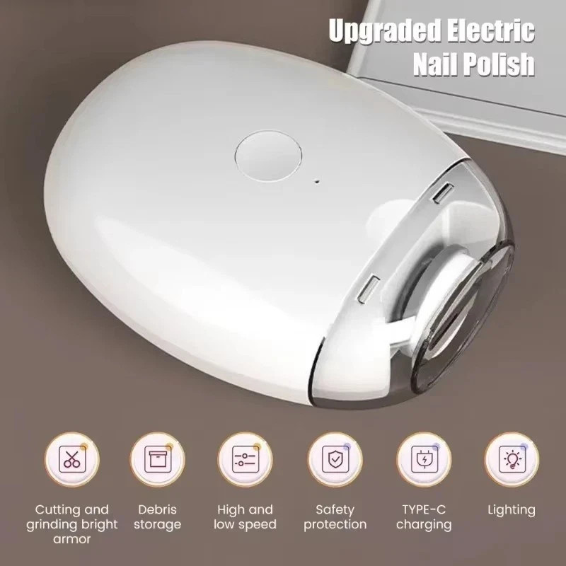 Electric Toe Nail Clippers For Thick Nails Nail Trimmer Cutter Usb Rechargeable