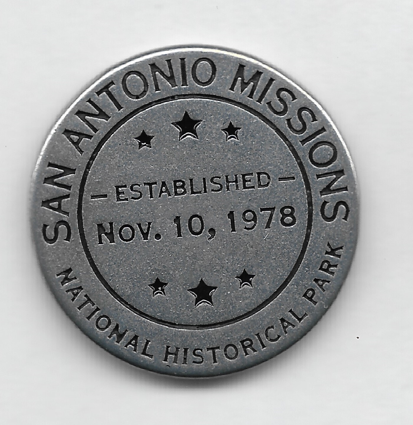 San Antonio Missions Token -Mission Concepcion NPS Token