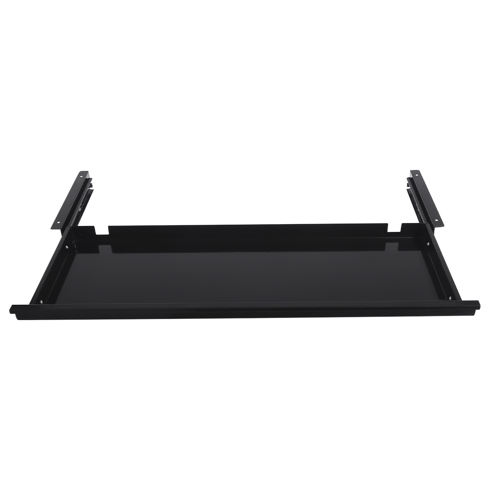 Slide Out Under Desk Keyboard Tray Pull Out Keyboard Drawer Shelf Space Saver