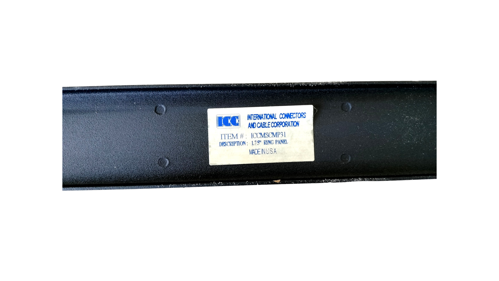 ICC 1.75" Cable Management Panel ICCMSCMP31