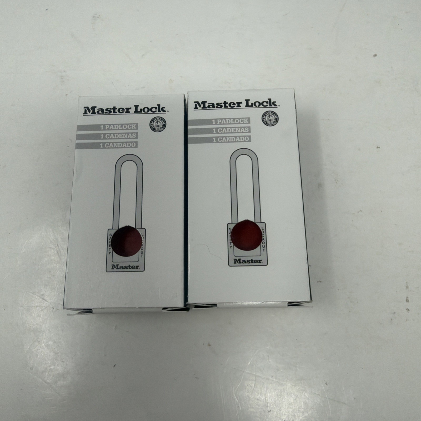 2 Master Lock 410RED 410REDWWG 4FG03 Red Thermoplastic Lockout Safety Padlock