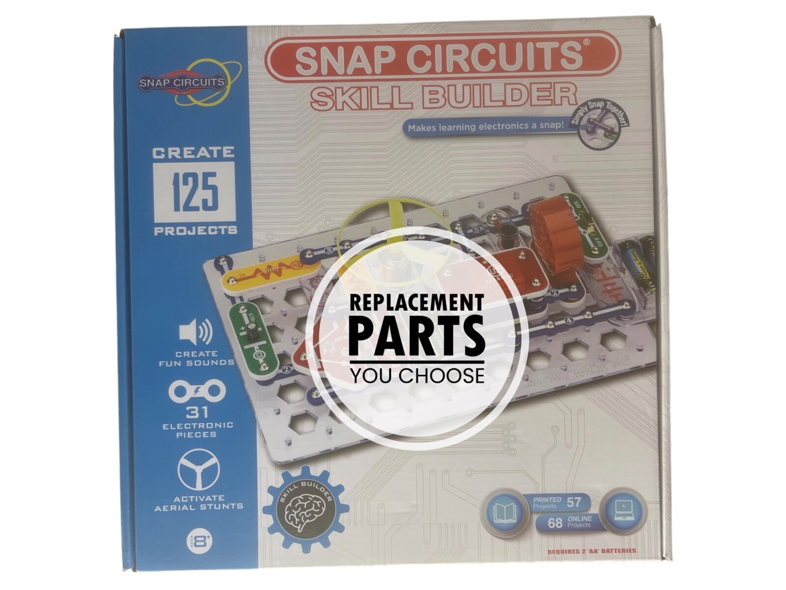 Elenco Snap Circuit Electronics Skill Builder SB-125 REPLACEMENT PARTS YOU PICK