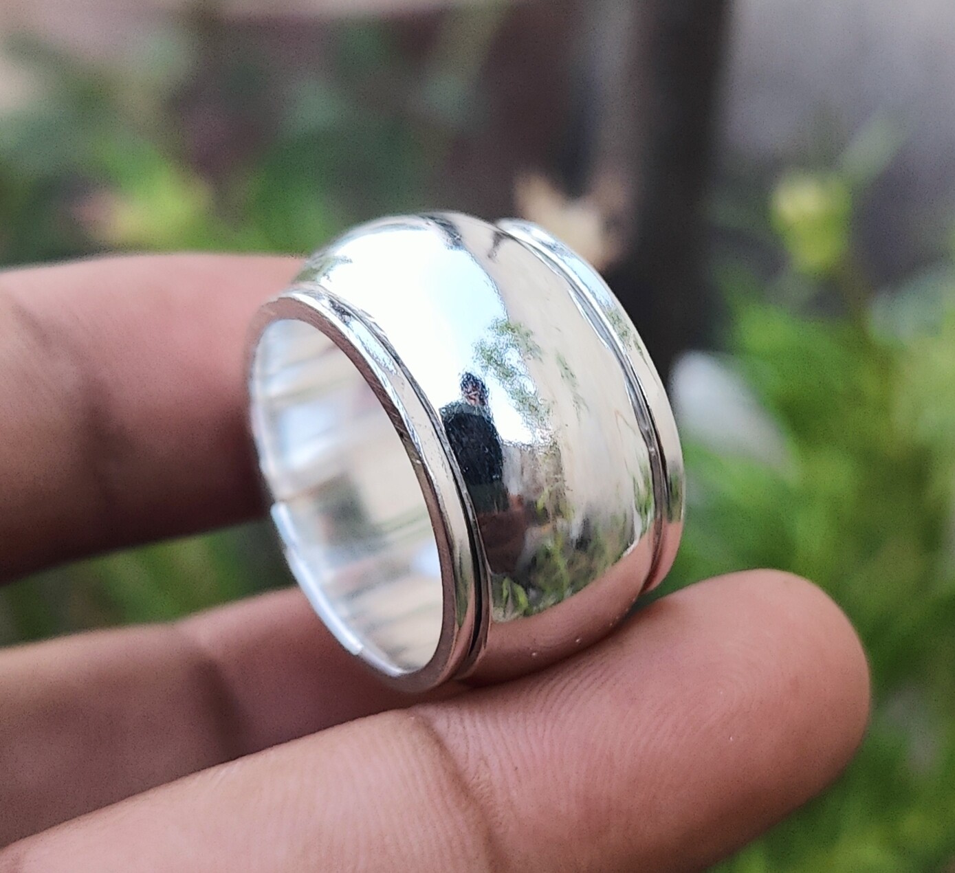 Thick Wide Band,925 Sterling silver Band & Spinner Ring Handmade Ring All Size