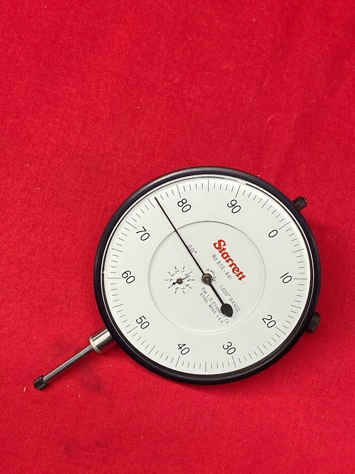 Starrett 656-441J Dial Indicator 0-1.000" Range, Dial Reading 0-100 STOCK