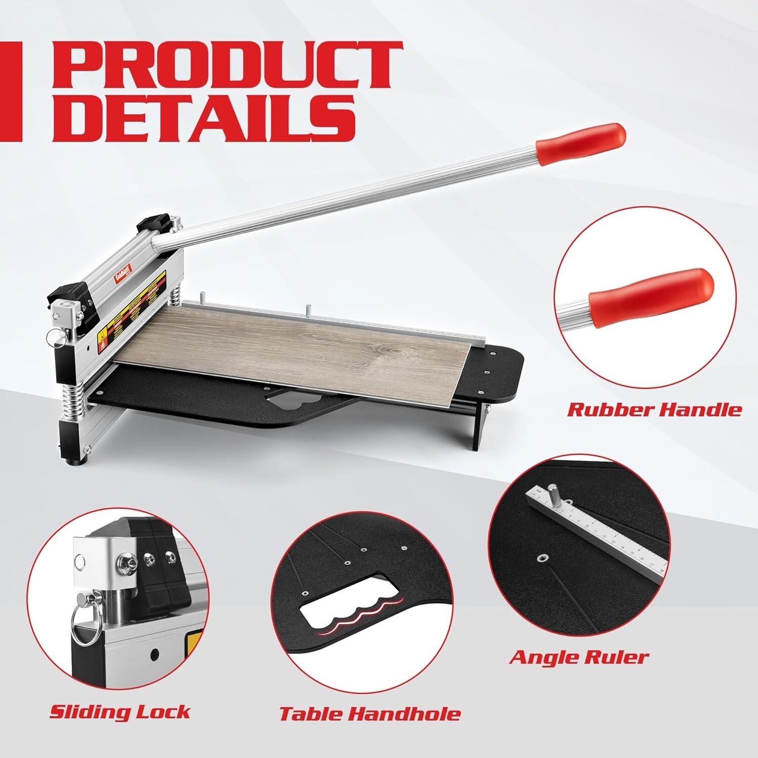 13"Pro Laminate Floor Cutter Rigid Core Vinyl Plank Cutter Flooring Tools NEW