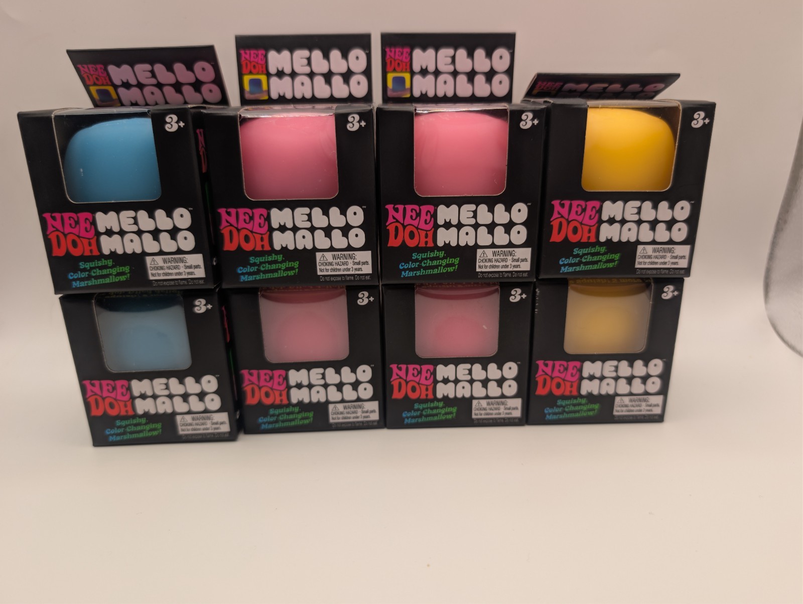 Nee Doh Mello Mallo 3 Colors !🩷💛🩵