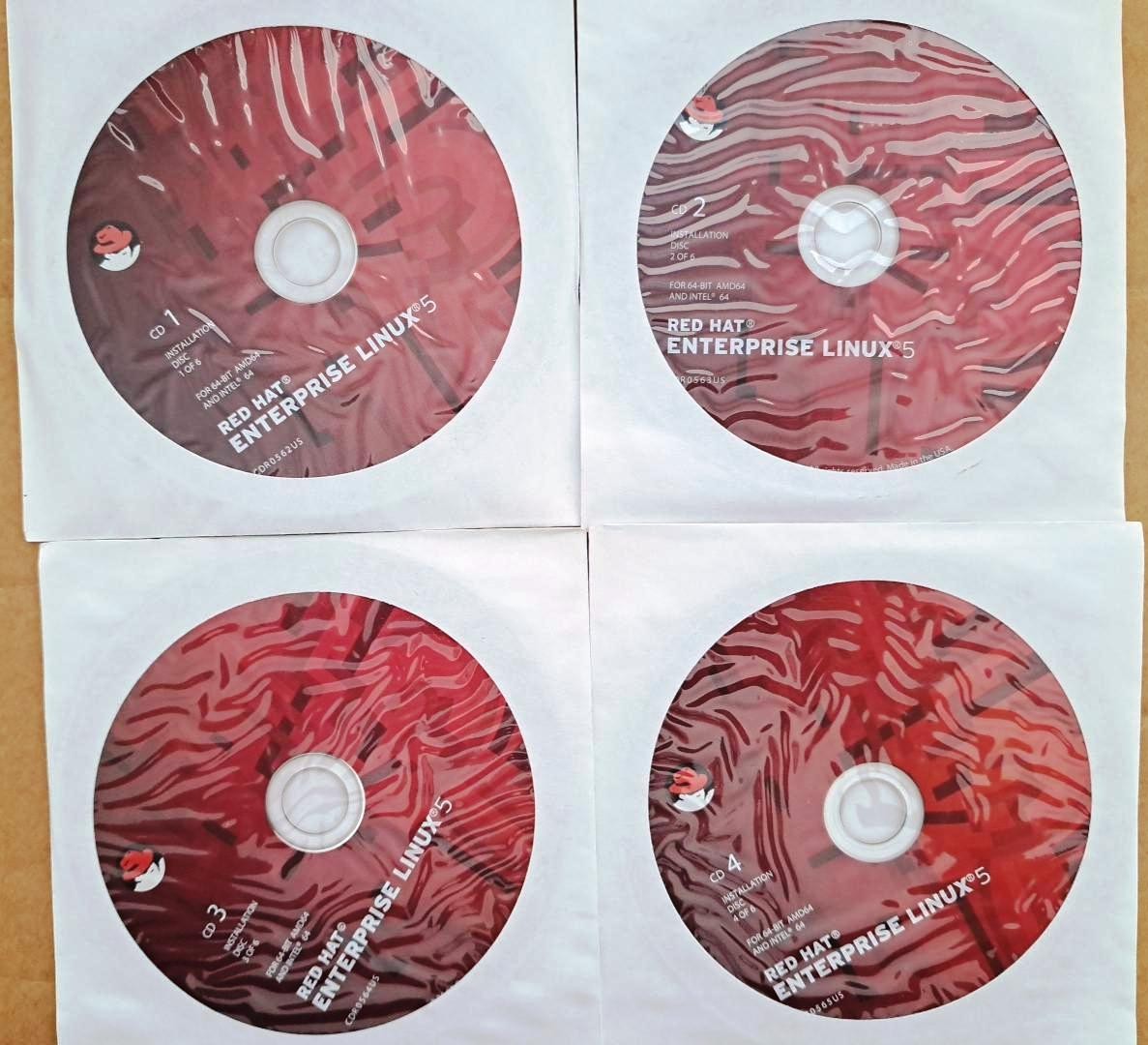 Red Hat Enterprise Linux 5 64 bit Full Version w/ License