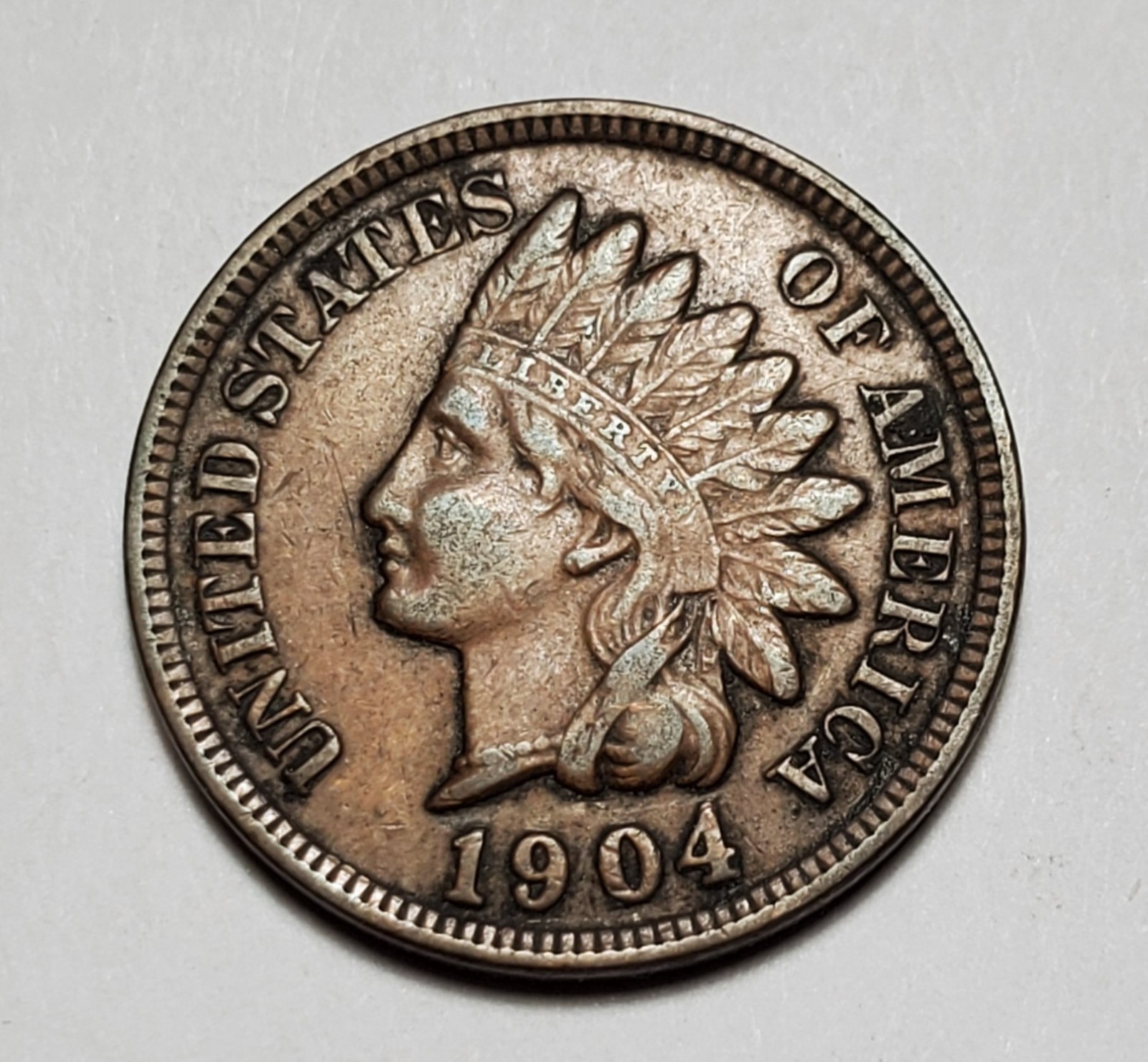 1904 INDIAN HEAD CENT  PENNY LIBERTY #C9622