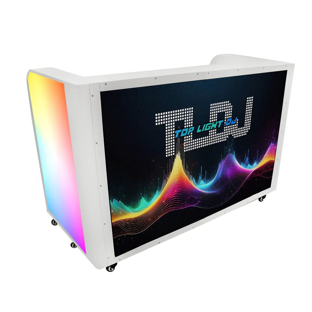 Prism65 DJ Booth Foldable Facade with 65" LED TV